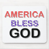America Bless God mousepads
