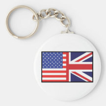 America Britain Key Chain