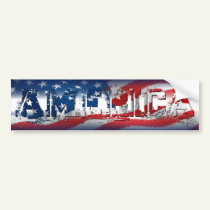 America Bumper Sticker bumper stickers