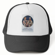America Calls Enlist in the Navy Mesh Hats