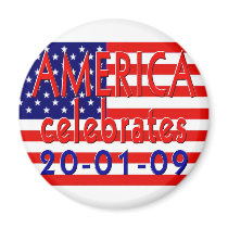 AMERICA Celebrates Barack Obama Presidency magnets by Obama_Keepsakes AMERICA Celebrates Barack Obama Presidency magnets