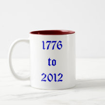 America Celebrates Flag Fireworks 4th of July 2012 Coffee Mug