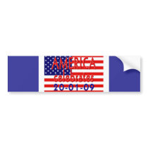 AMERICA CELEBRATES President Obama Inauguration bumper stickers