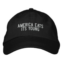 america eats its young embroidered hats