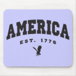 America Established 1776 Eagle Mouse Pad