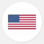 America FLAG International Round Sticker