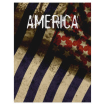 America Flag Memorial 4th July Flyer Grunge