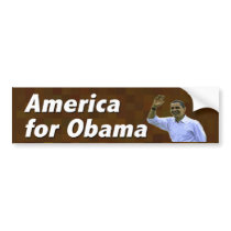 America for Obama bumper stickers by irregulargoods America for Obama bumper stickers