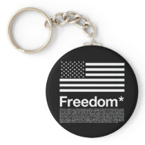 America: Freedom terms and conditions Keychain
