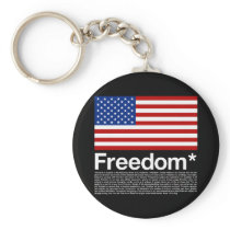 America: Freedom terms and conditions Keychain