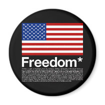 America: Freedom terms and conditions Fridge Magnets