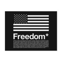 America: Freedom terms and conditions Post Cards