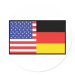 America Germany Sticker