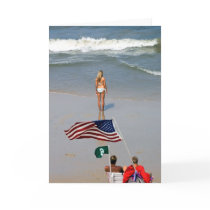 America Girl Lifeguards Greeting Card