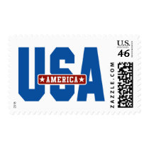 America Go USA Stamp