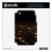 America Gulf Coast at Night iPhone 2G Skin