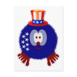 America Hat Pom Pom Pal Postcard