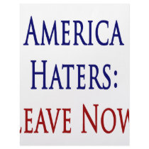 America Haters Leave Now letterhead