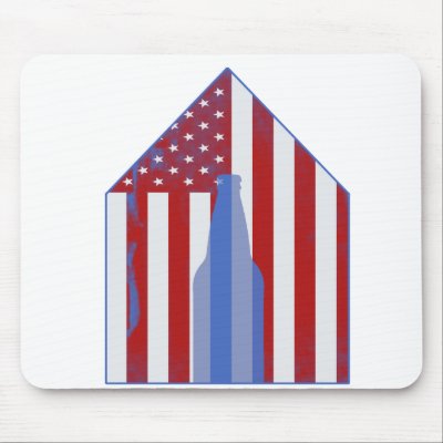 America Home Brew Mouse Pad by RubberEyeball