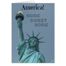 America!  Home Sweet Home Greeting Card