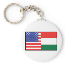 America Hungary Keychain