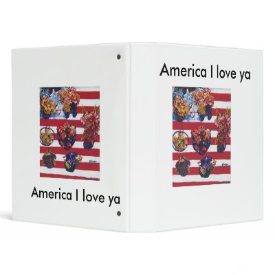 America I Love Ya  Marcoart Binders by marcoart