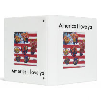 America I Love Ya  Marcoart Binders