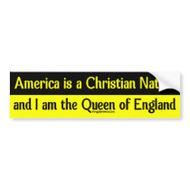 America is a Christian Nation bumper sticker bumper stickers