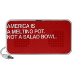 AMERICA IS A MELTING POT. N LAPTOP SPEAKER