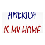 America Is My Home Photo Card Template