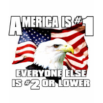 America is Number 1 t-shirts by Stitchmonger America is Number 1 t-shirts