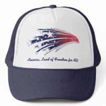 America, Land of Freedom for All! hats