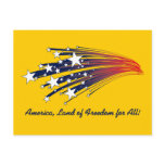America, Land of Freedom for All! Postcard