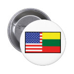 America Lithuania Pins