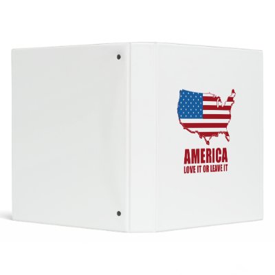 America. Love it or Leave it. Binders by Politicaltshirts