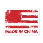 America Made in China - Red Postcards
