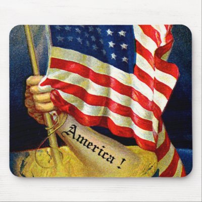 America ! mouse pad by klobographics