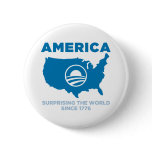 America Obama Button