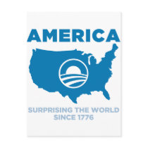 America Obama postcards