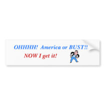 America or Bust(ed) bumper stickers