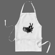 America Peace V Sign Dove, Grunge aprons