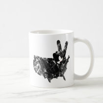 America Peace V Sign Dove, Grunge mugs