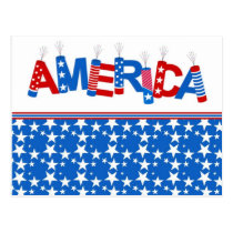 America postcards