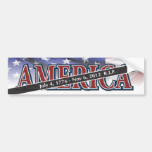 America: R.I.P. Bumper Sticker
