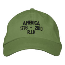 america r.i.p. embroidered hats