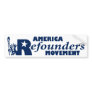 America Refounders Movement Logo Bumper Stickers