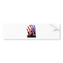 America Rocks - emo rock punk band usa flag Bumper Sticker