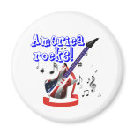 America Rocks Fridge Magnet