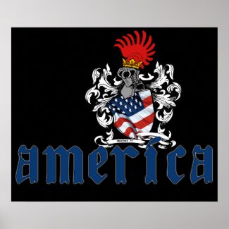 America Shield Poster