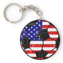 America Soccer Ball Keychain keychains